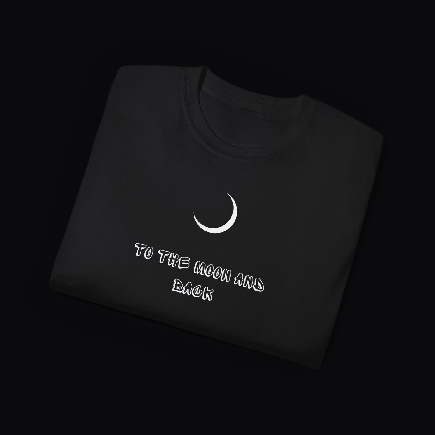 To The Moon And Back – D.T.E T-Shirt, Schwarz