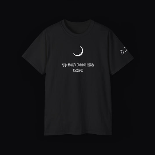To The Moon And Back – D.T.E T-Shirt, Schwarz